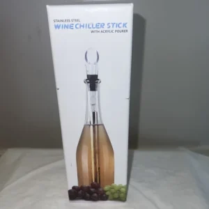 Bâton de Refroidisseur à Vin, Canne de Refroidissement pour Bouteille en Acier Inoxydable 3 en 1, Verseur-